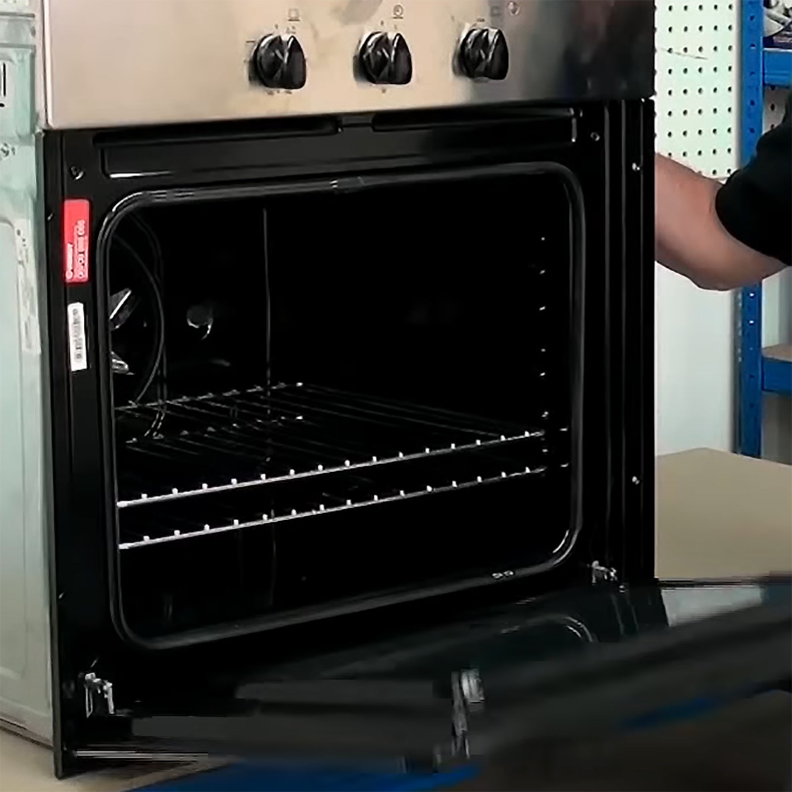 Main Rubber Door Seal with Corner Fixing Clips for Indesit Oven Cookers (445mm x 350mm)