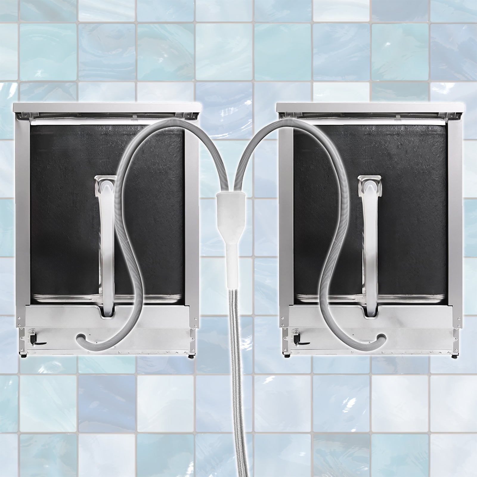 2-to-1 Drain Hose Dishwasher and Washing Machine Outlet - Universal