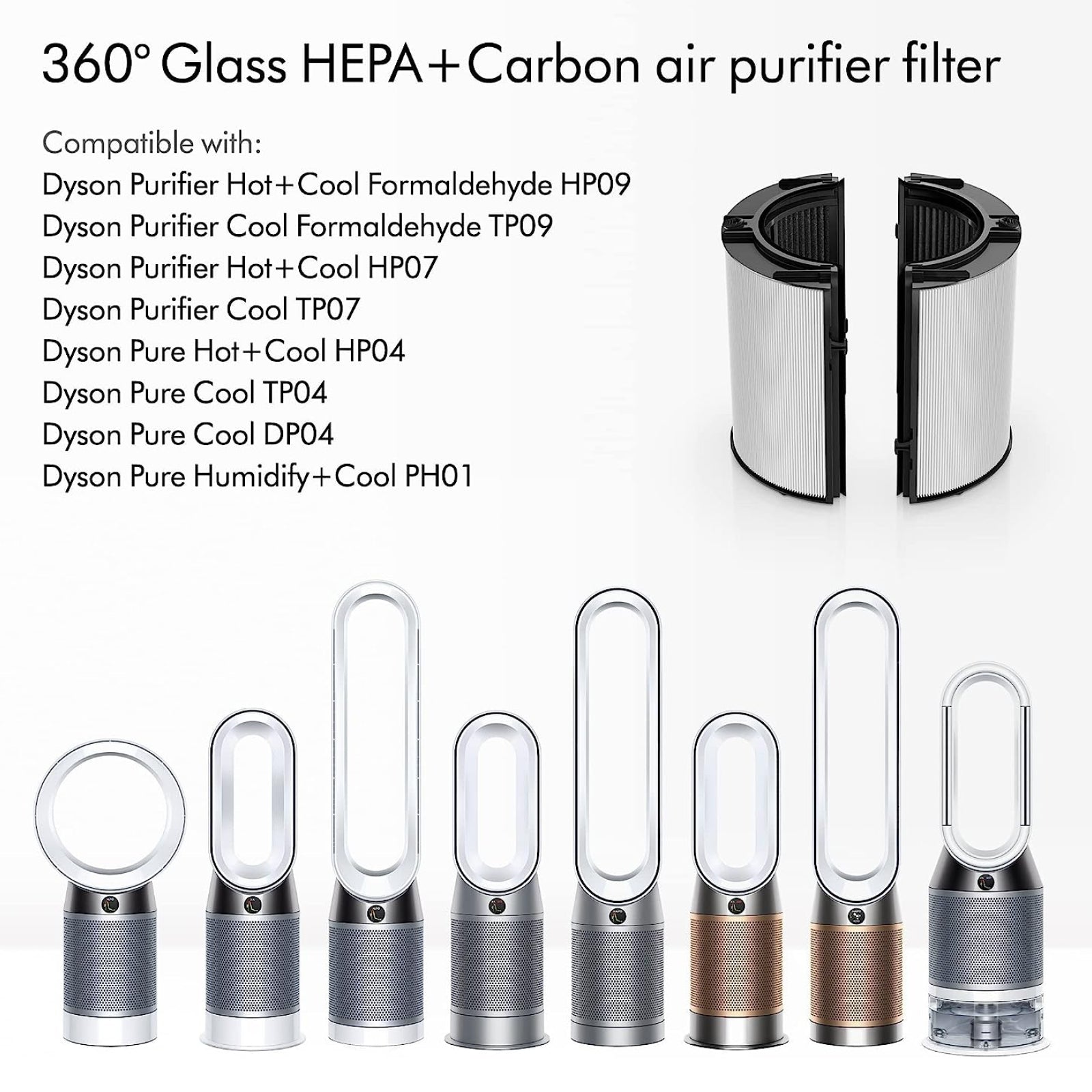 DYSON 360 Filter Pure Cool DP04 HP04 HP07 HP09 PH01 TP04 TP06 Purifier Fan