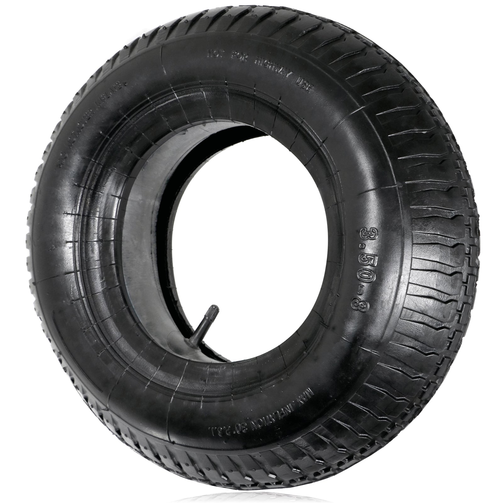 Wheelbarrow Wheel Tyre and Inner Tube (3.50-8, 35PSi)