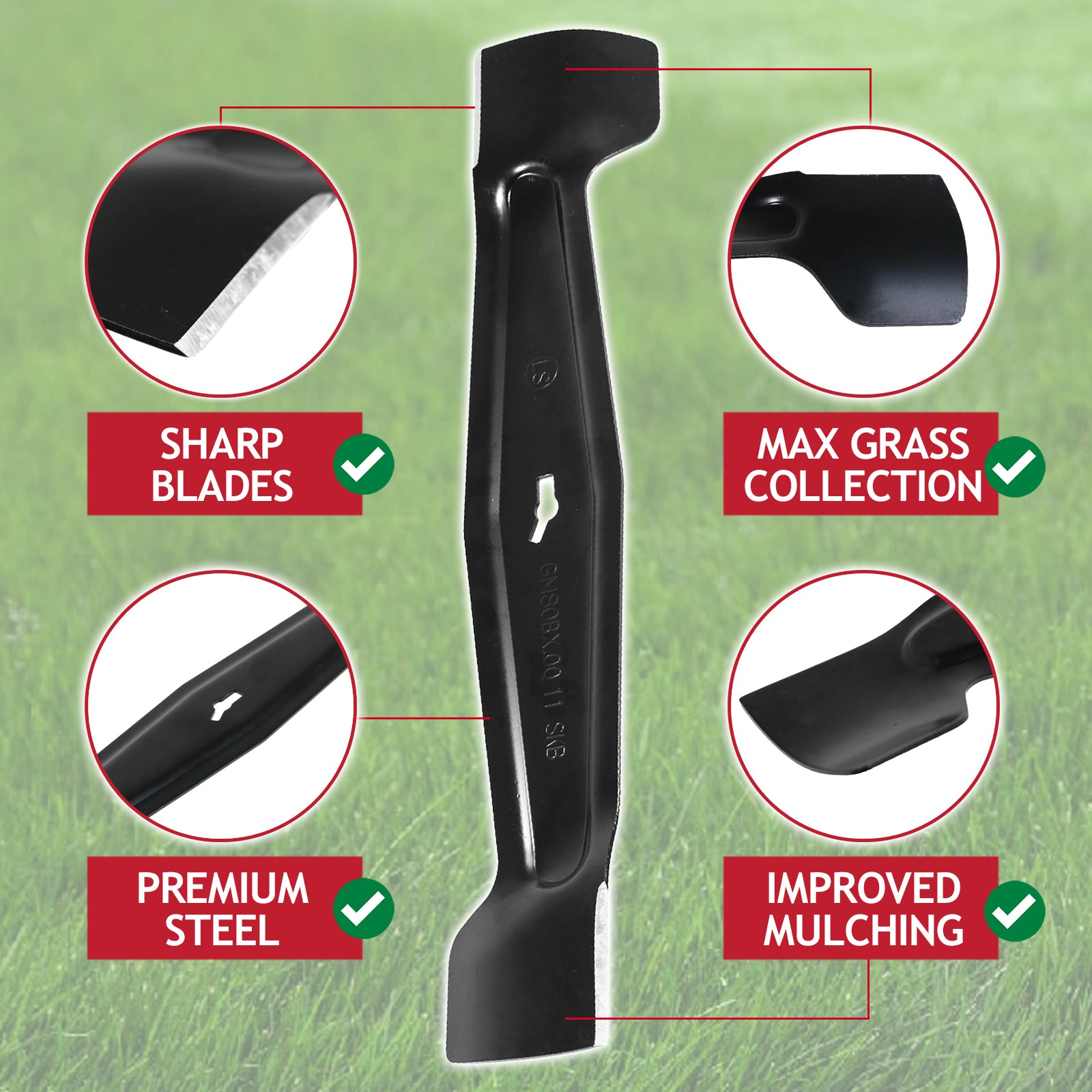 Metal Cutter Blade 35cm for MacAllister MEB 1335K MLM 1300 MLMP 1300 Lawnmower