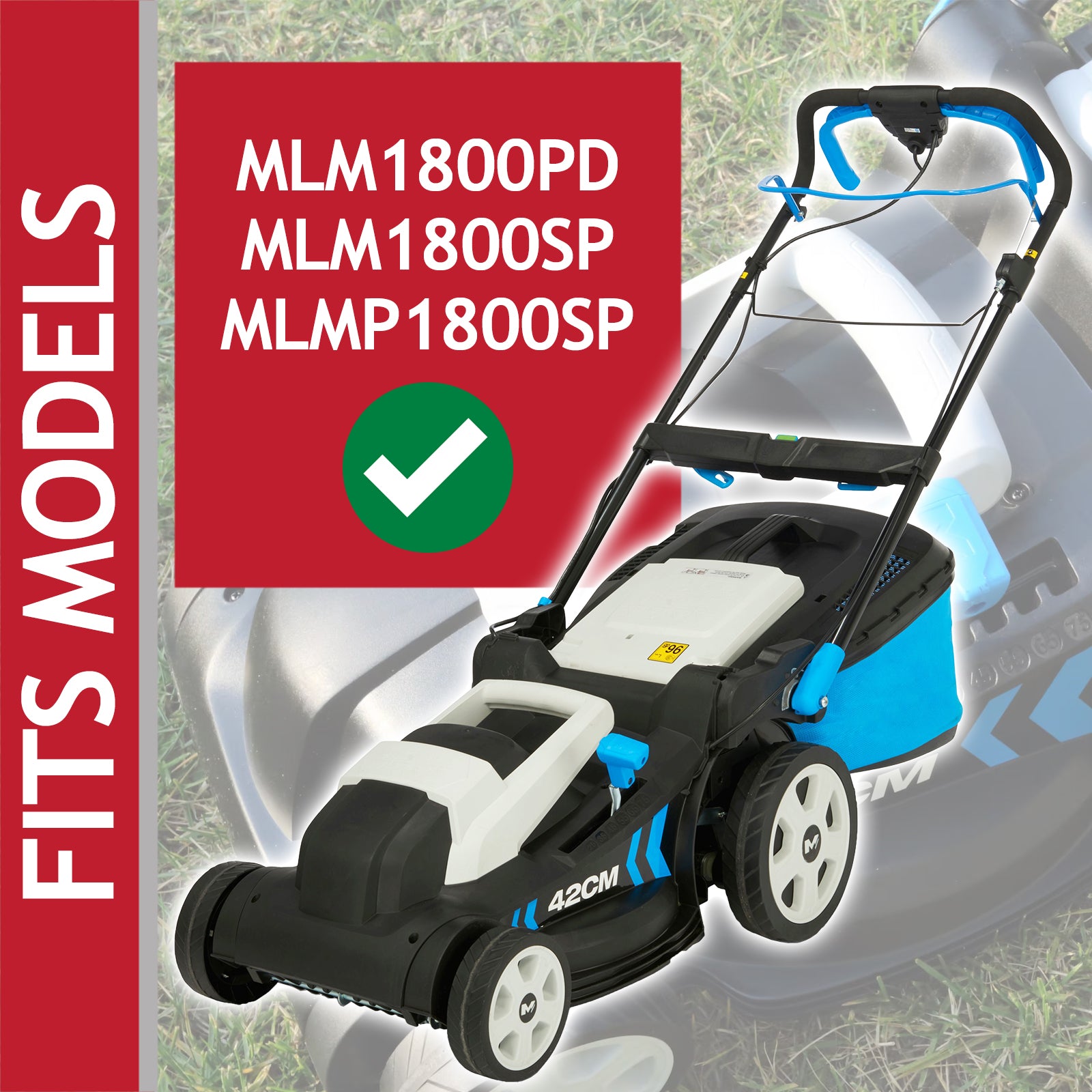 Metal Blade for Mac Allister MLM1800PD MLM1800SP MLMP1800SP Lawnmower (42cm)