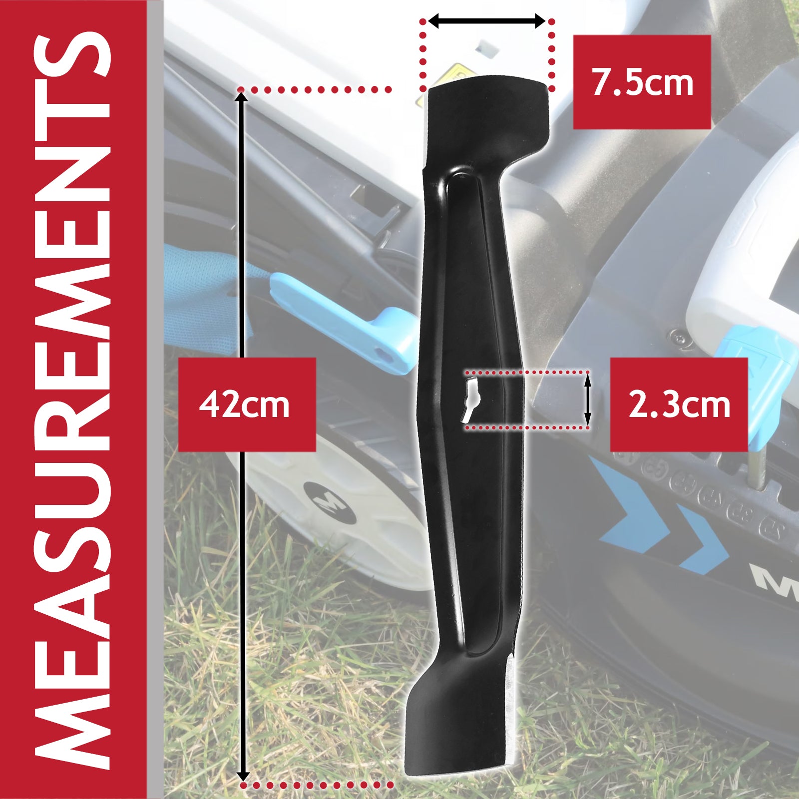 Metal Blade for Mac Allister MLM1800PD MLM1800SP MLMP1800SP Lawnmower (42cm)