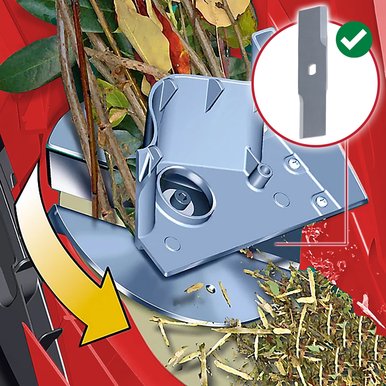 Metal Blade for Sovereign FD2402 2400W Garden Shredder (19.5cm, Pack of 2)