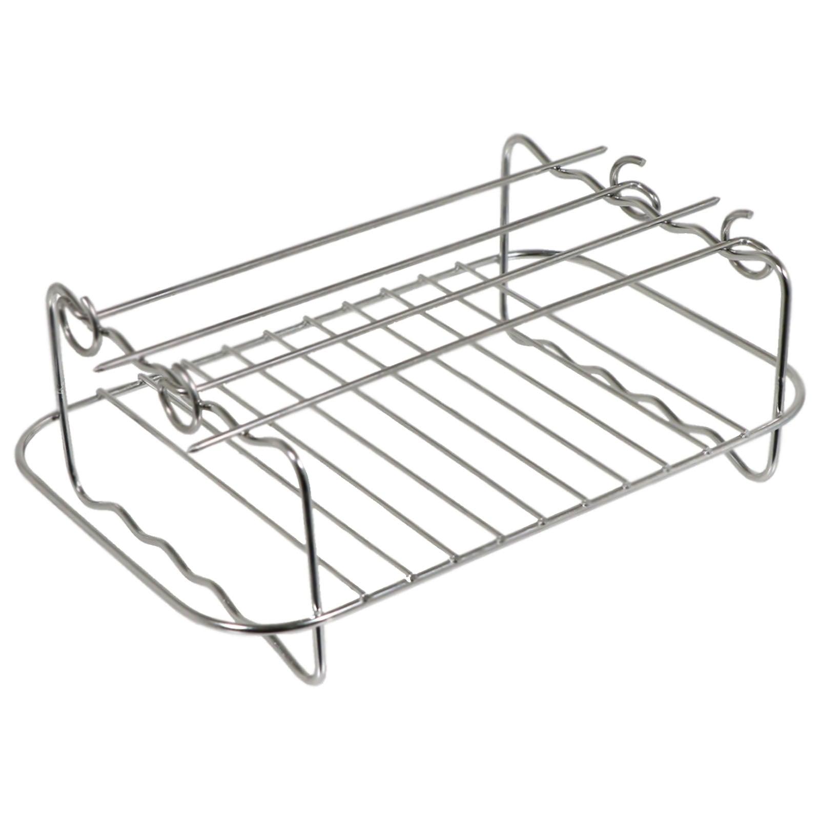 Racks for Ninja Air Fryer Foodi AF300 AF400 AF451 Double Basket Grill Shelf Skewer x 2