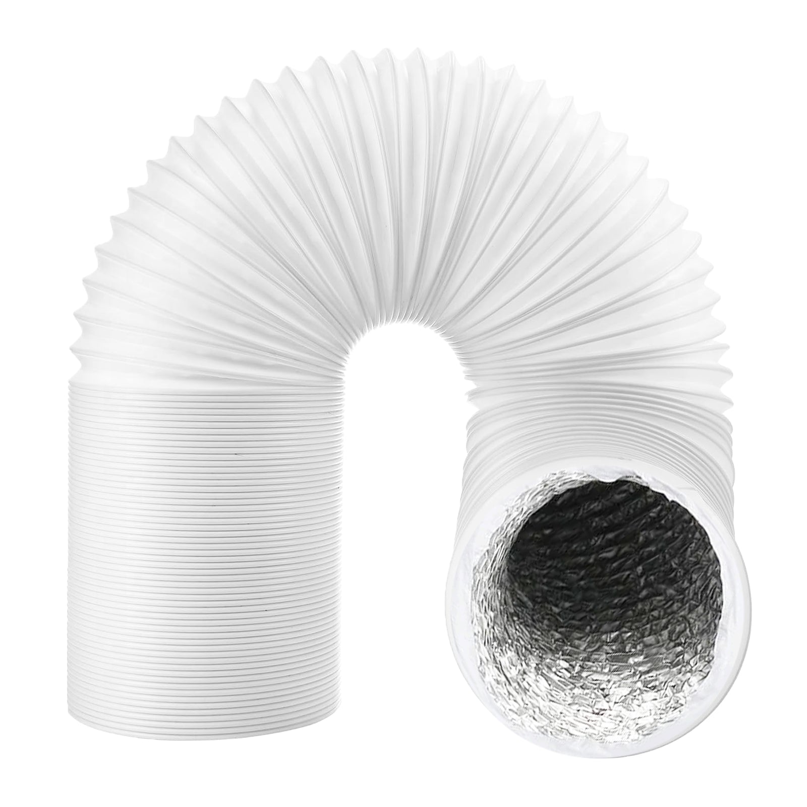 Universal Cooker Hood Vent Hose Insulated Kitchen Vent Extractor Pipe (3m, 5" / 125mm)