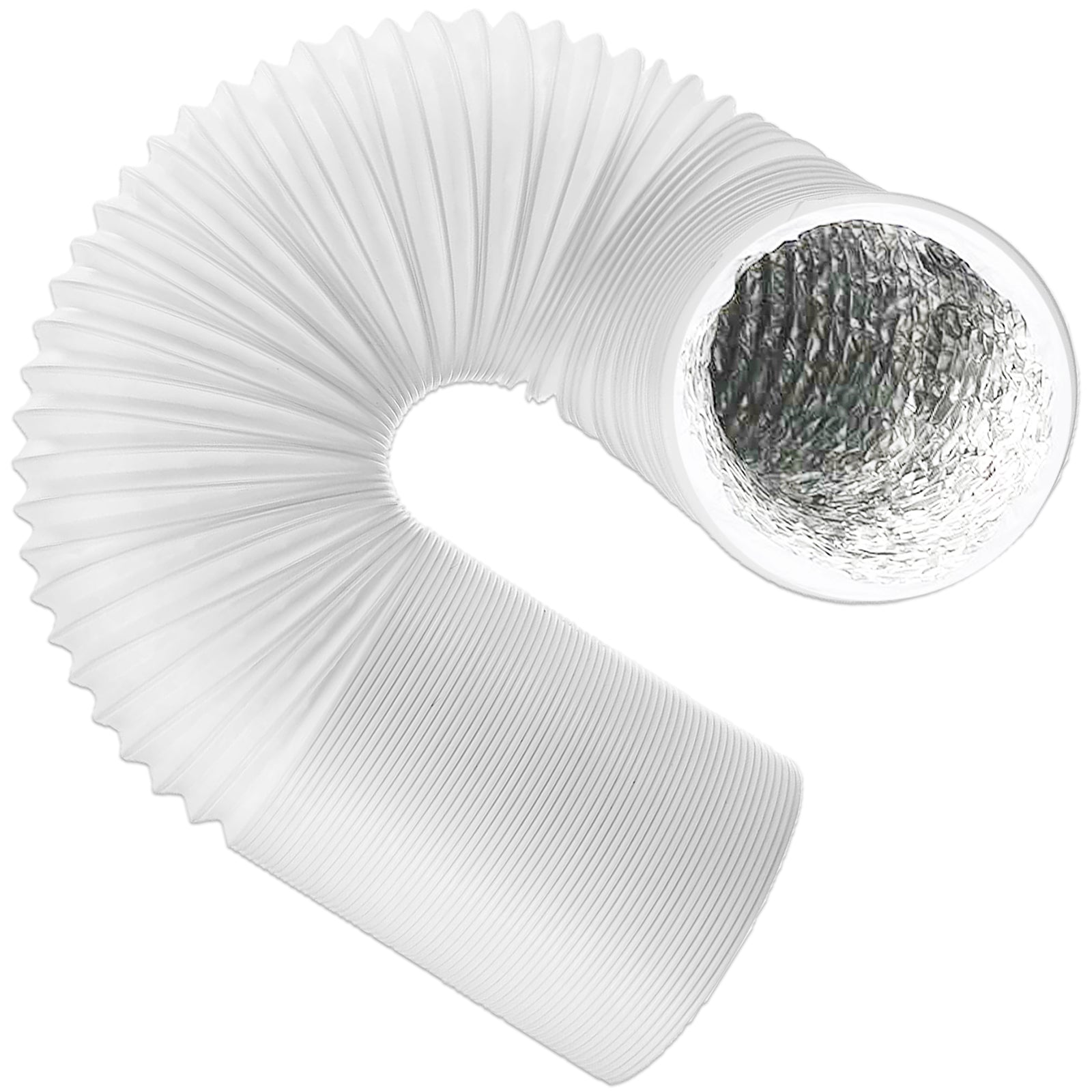 Universal Cooker Hood Vent Hose Insulated Kitchen Vent Extractor Pipe (3m, 5" / 125mm)