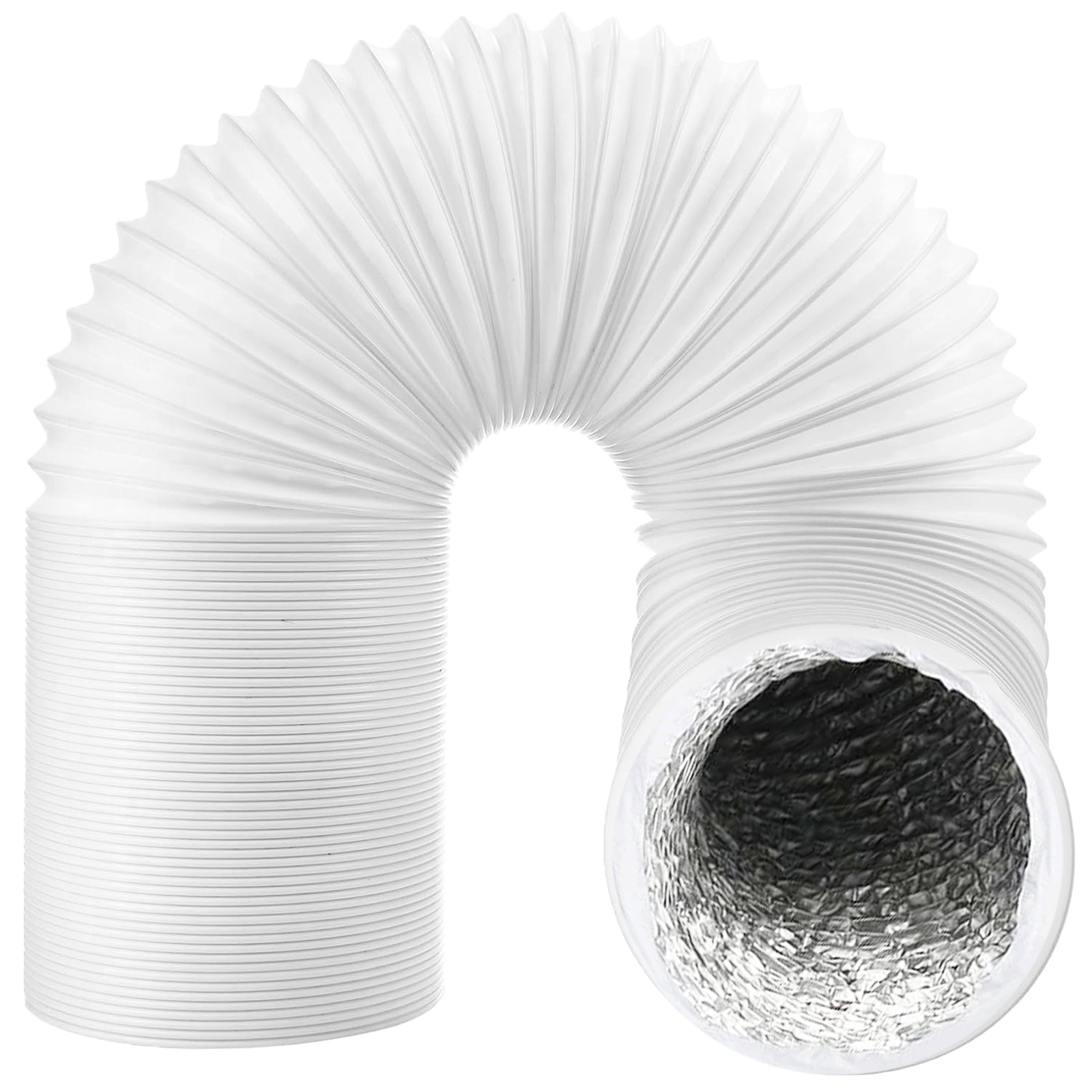 Portable Air Conditioner Hose Universal Insulated Round Flexible AC Pipe Extension (3 metres, 5" / 125mm)