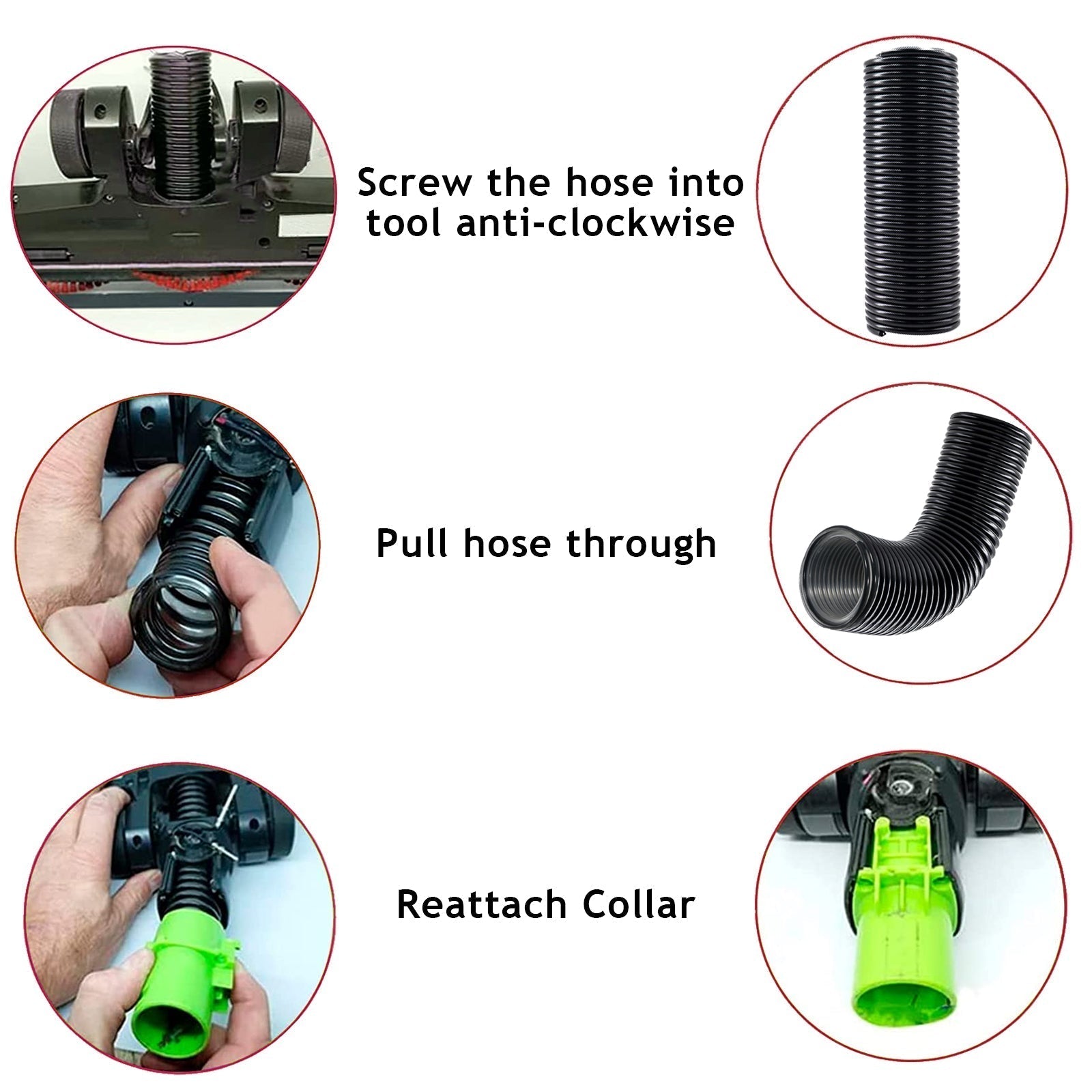 Hose for Shark NV801 NV801UK NV801UKT DuoClean Vacuum Head Lower Duct Repair Lift-Away