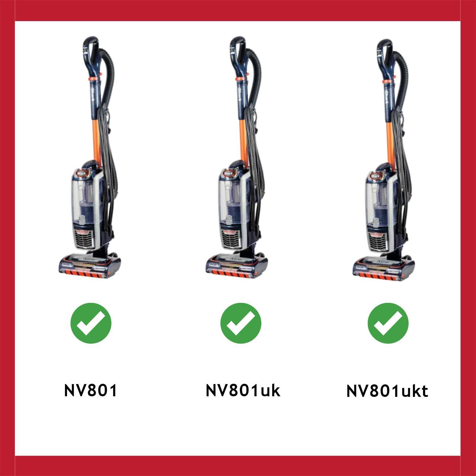 Hose for Shark NV801 NV801UK NV801UKT DuoClean Vacuum Head Lower Duct Repair Lift-Away