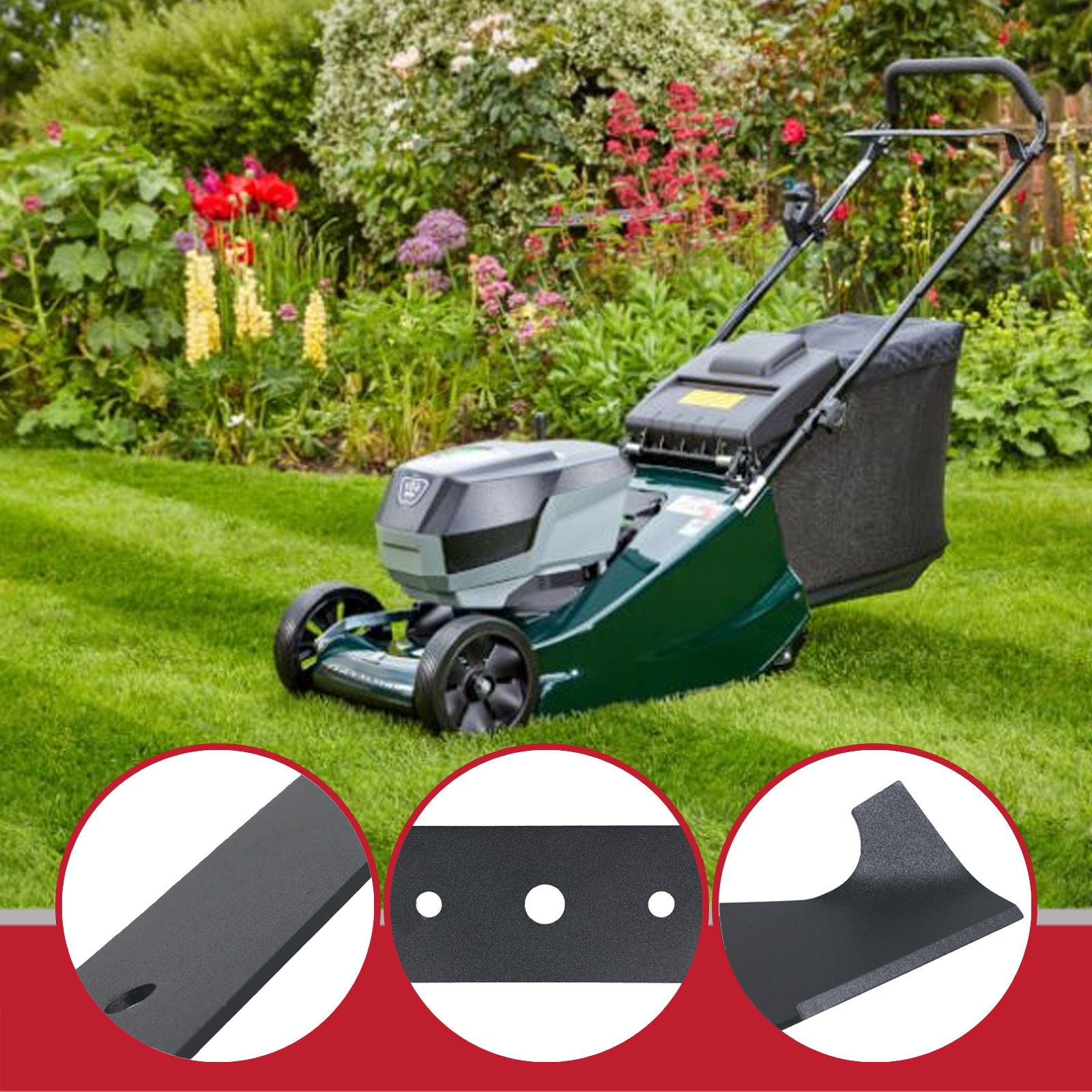 Hi Lift Metal Blade for Hayter Hobby 201 239 272 Lawnmower (40cm / 16")