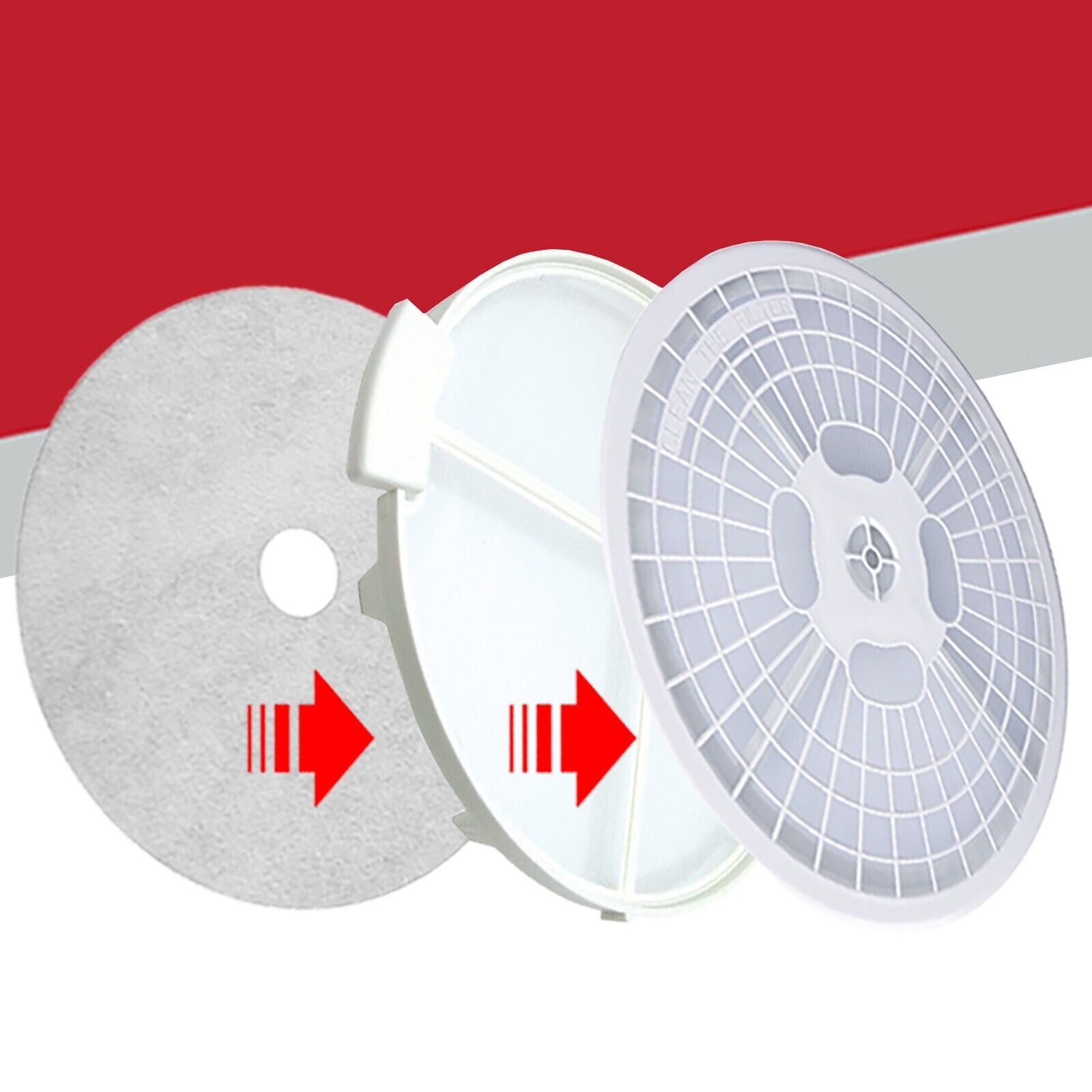 Tumble Dryer Cloth Exhaust + Air Intake Filters for Bush DHB7VTDW DHB7VTDB TD3CNBW TD3CNBB TDV7NBB TDV7NBW (10Pc Filter Kit)