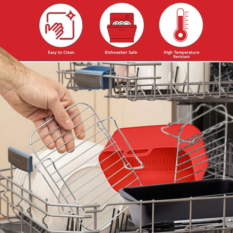 Basket Racks for NINJA Air Fryer Foodi AF300 AF400 Drawer Liner Pot Shelf Set