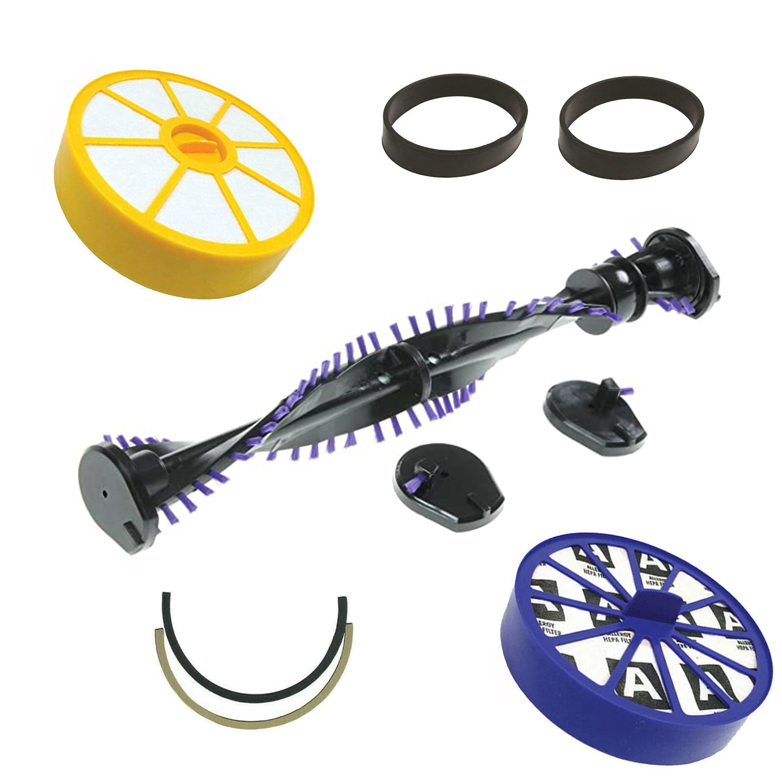 BrushBar, Filter Kit + Belts Fits Dyson DC14 Vacuum Pre & Post Motor HEPA + Seal