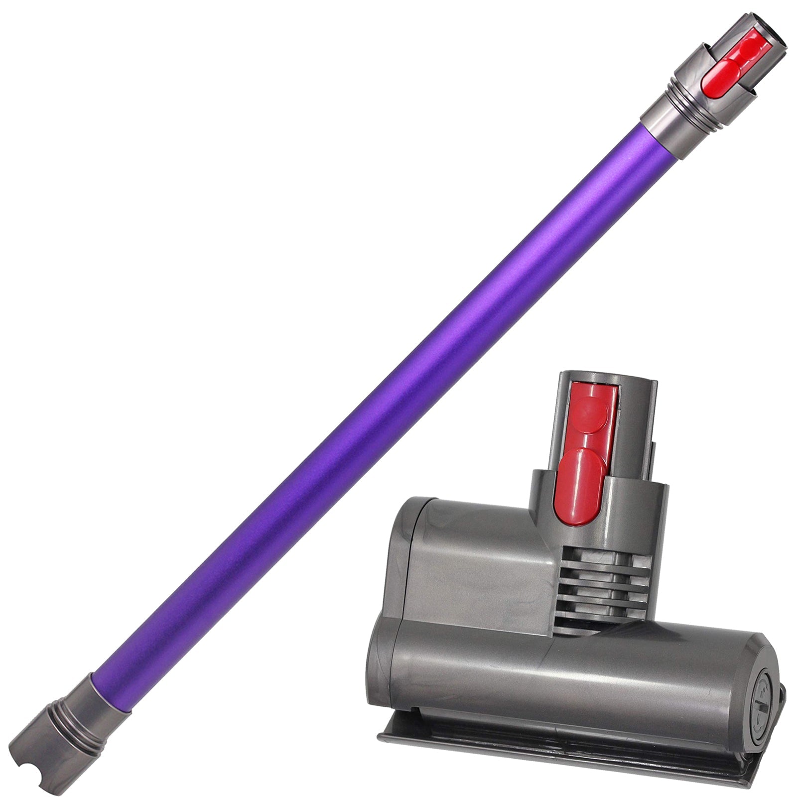 Vacuum Mini Motorised Turbine Brush for Dyson V8 SV10 + Purple Rod Wand Tube