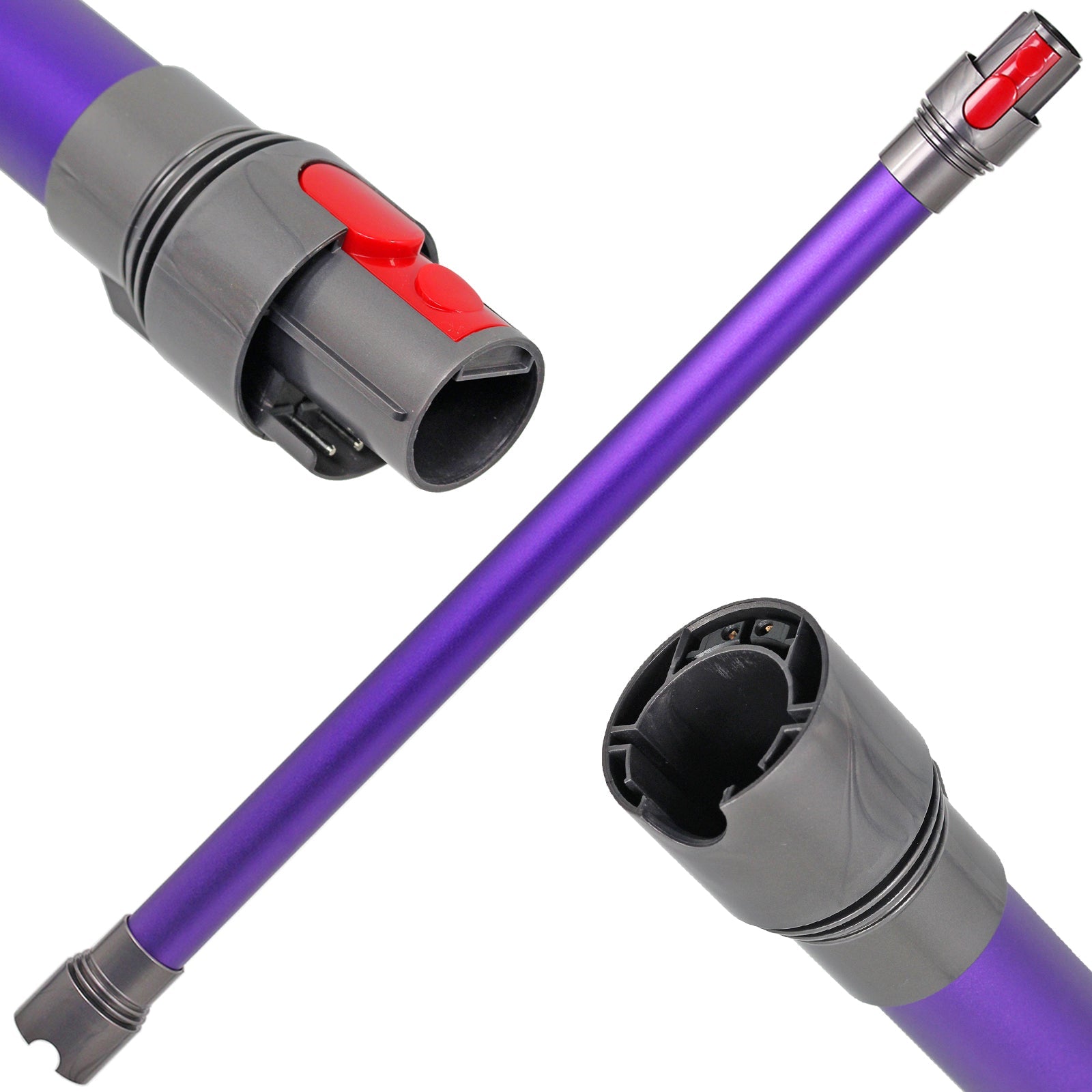 Purple Rod Wand Tube Pipe for Dyson V8 SV10 Vacuum + Extension Hose XL 2.4m