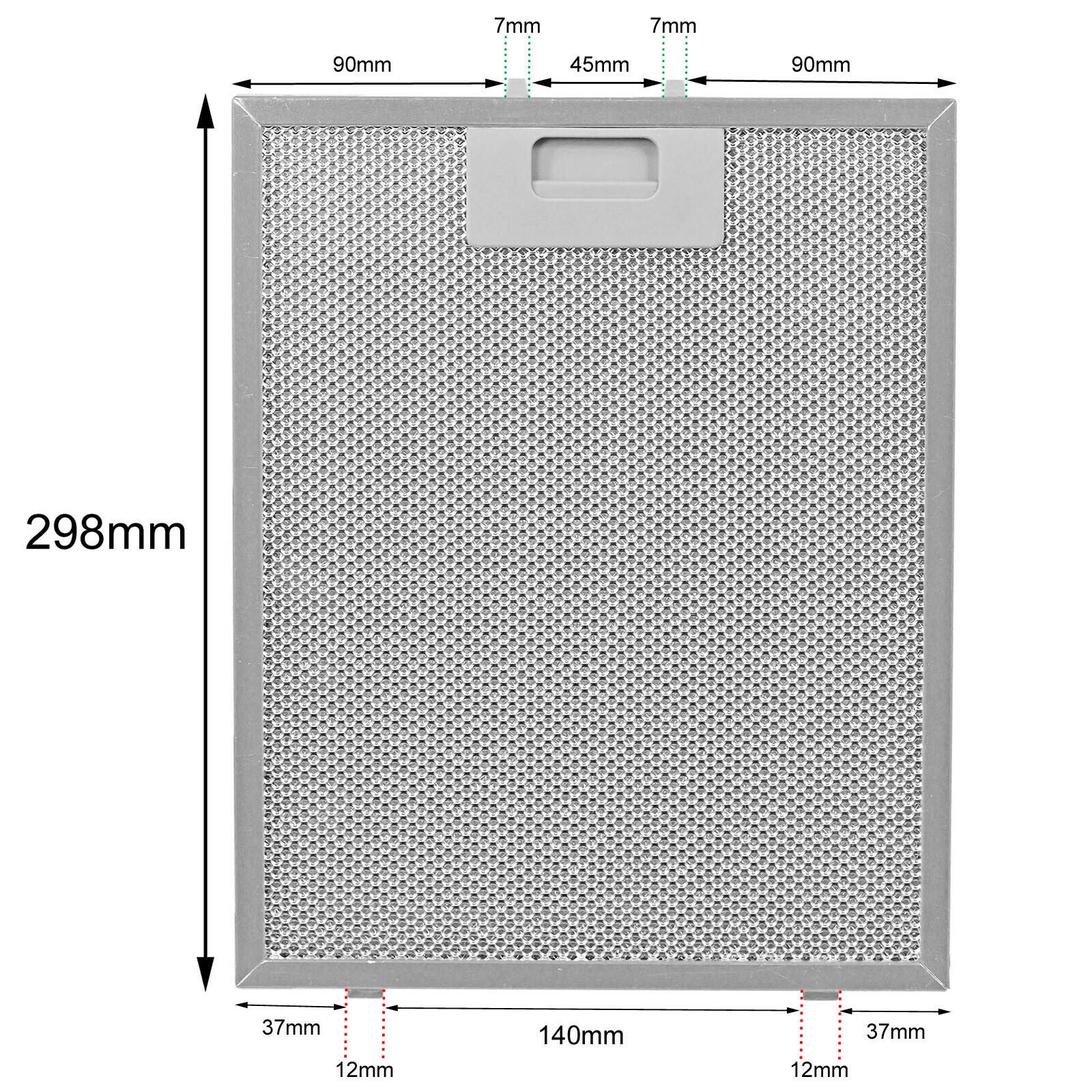 2 x Grease Filter For BRITANNIA DEDIETRICH Cooker Hood Vent Fan Filters 300 x 240 mm