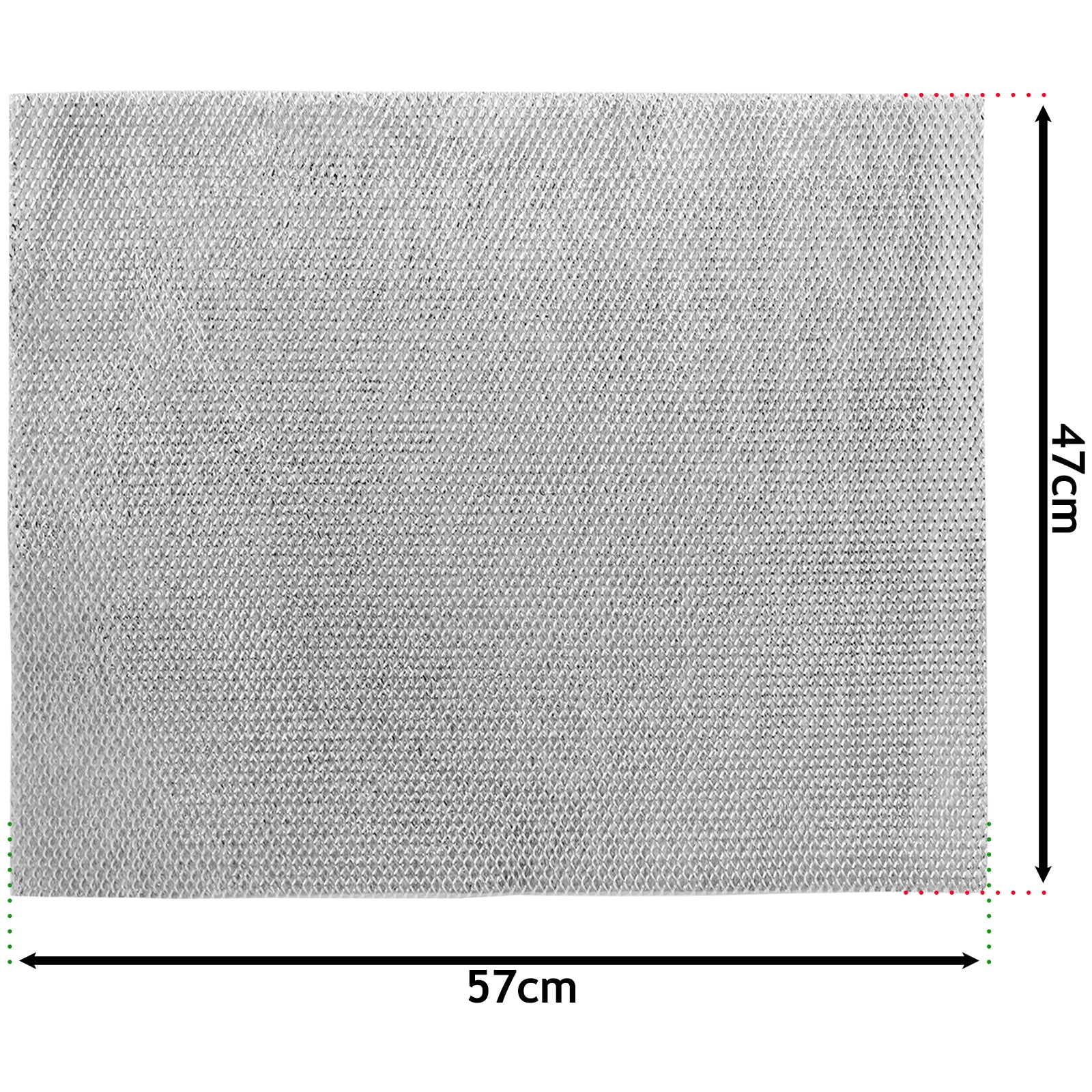 Filter for New World Cooker Hood Mesh Grease Extractor Fan Vent Filters Metal 57 x 47cm x 2