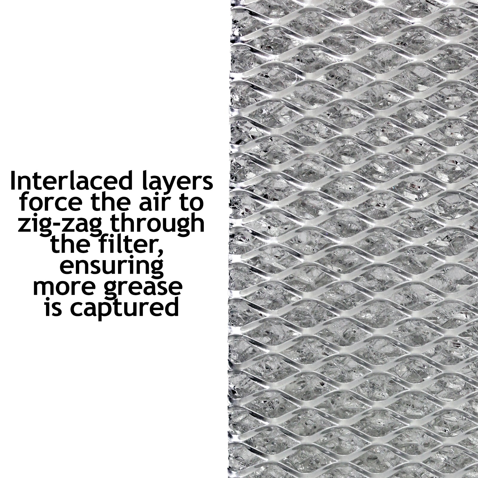 Filter for De Dietrich Cooker Hood Mesh Grease Extractor Fan Vent Filters Metal 57 x 47cm x 2
