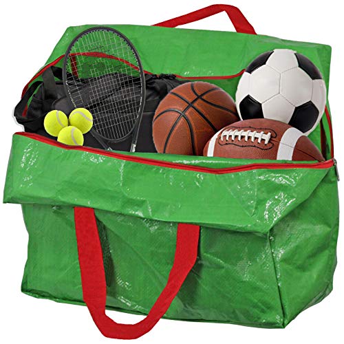 Large Sports Kit Football Balls Rugby Hockey Cricket Tennis Organiser Bag
