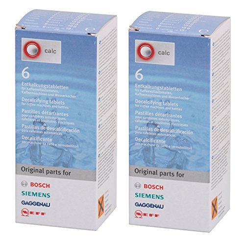 Genuine BOSCH Descaler Tablets for DeLonghi Coffee Machine (12 Tablets)