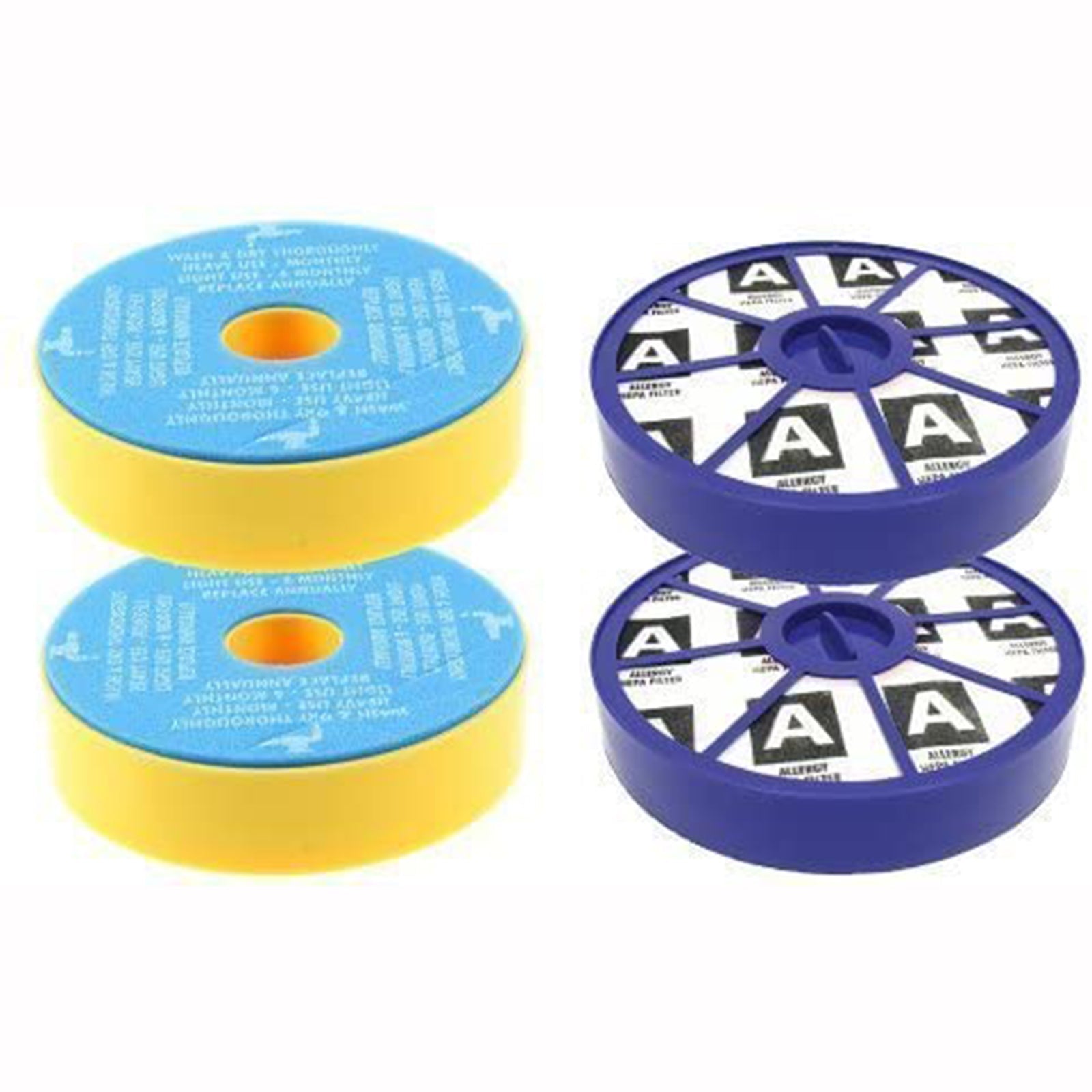 DC19 DC29 Filter Kit for Dyson Vacuum 4 Filters Washable Pre & Post Motor HEPA