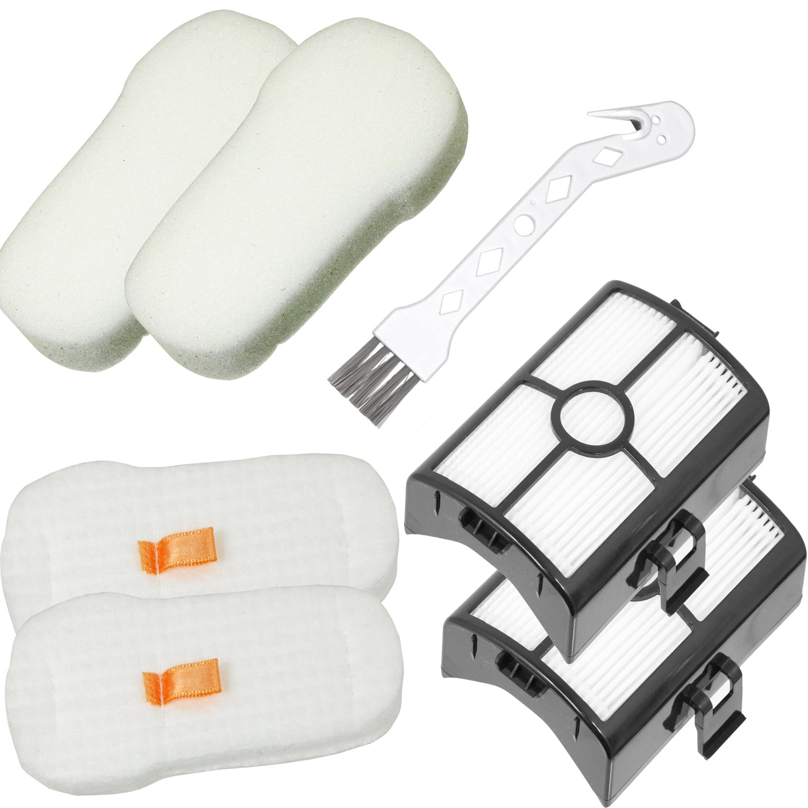 Filter Kit x 2 for SHARK HZ500 HZ500UKT Vacuum Foam Felt Motor HEPA Allergen Filter