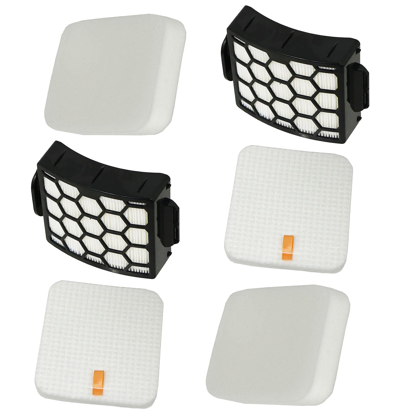 Filters for SHARK NV602 NV602UKT Lift-Away NV702 NV702UK Duoclean Vacuum Filter (2 of Each)