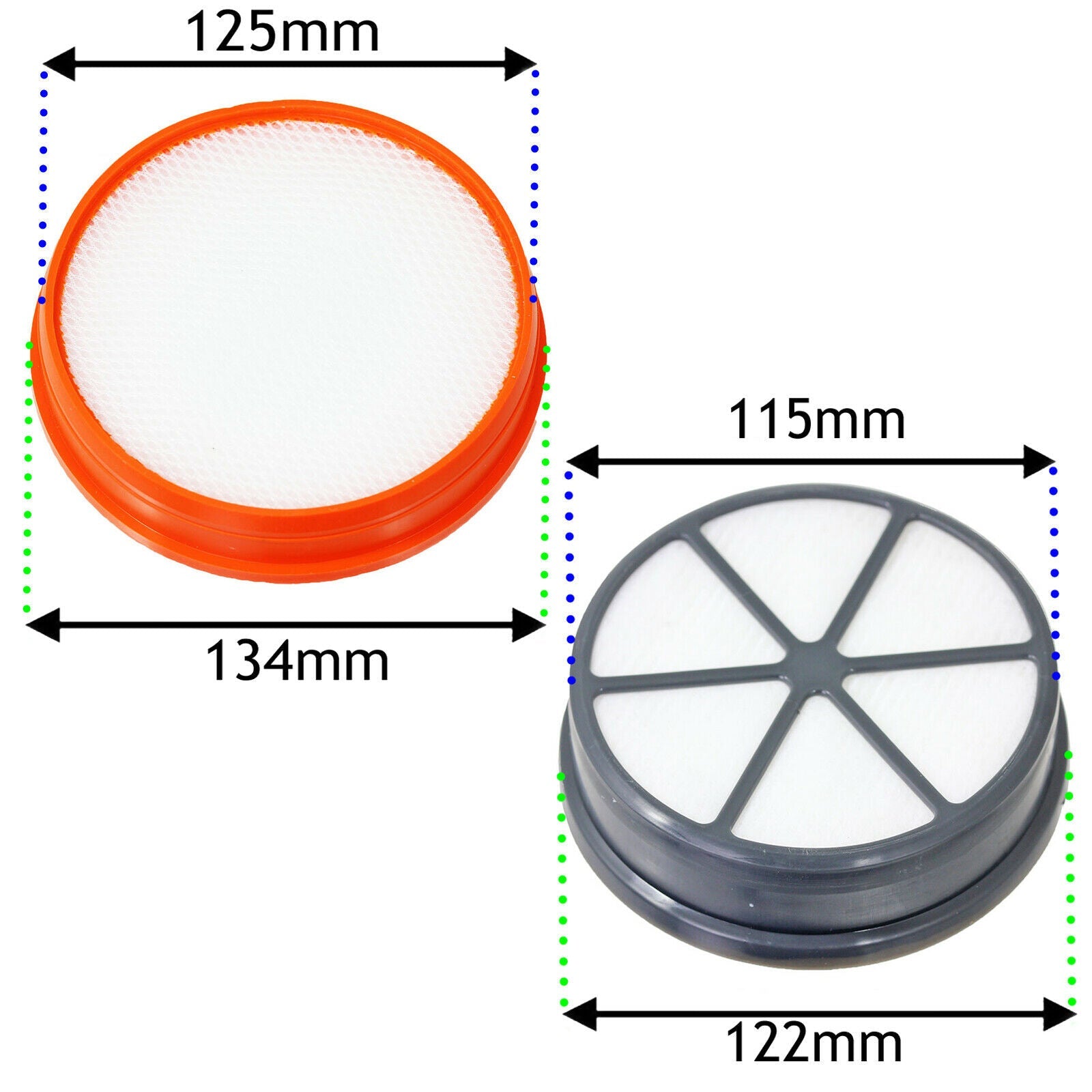 Type 90 Pre & Post Motor HEPA Filter Kit x 2 for Vax Vacuum Cleaner + Fresheners