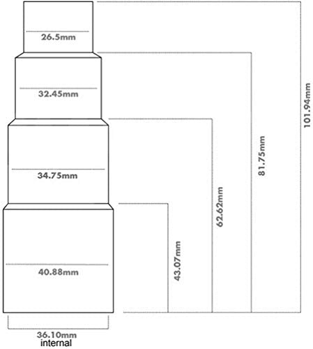 Power Tool Sander Dust Extractor Hose Adaptor Compatible with Miele Vacuum Cleaners 26mm 32mm 35mm 38mm (Pack of 2 Adaptors)