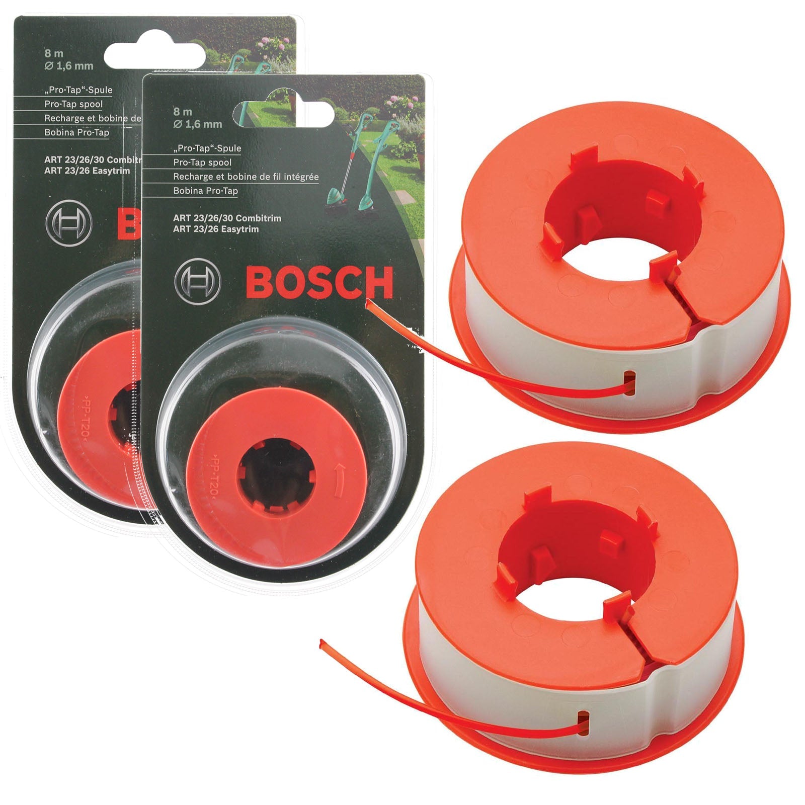 Bosch Automatic Pro-Tap Feed Spool & Line 8m ART 23 26 30 F016800175 x 2