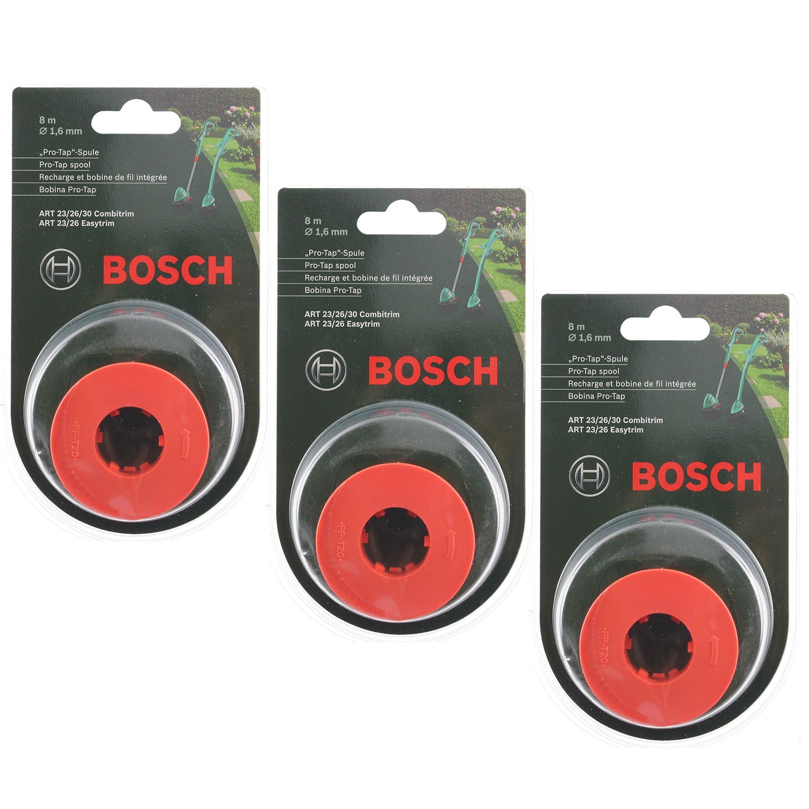 Bosch Automatic Pro-Tap Feed Spool & Line 8m ART 23 26 30 F016800175 x 3