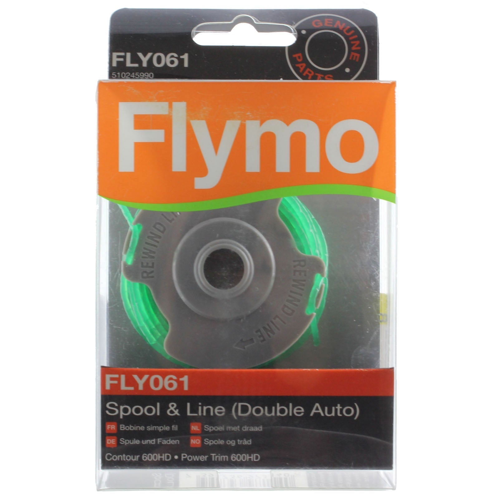 FLYMO Strimmer Spool Line 2mm Double Auto FLY061 Power Trim Contour 600HD x 2