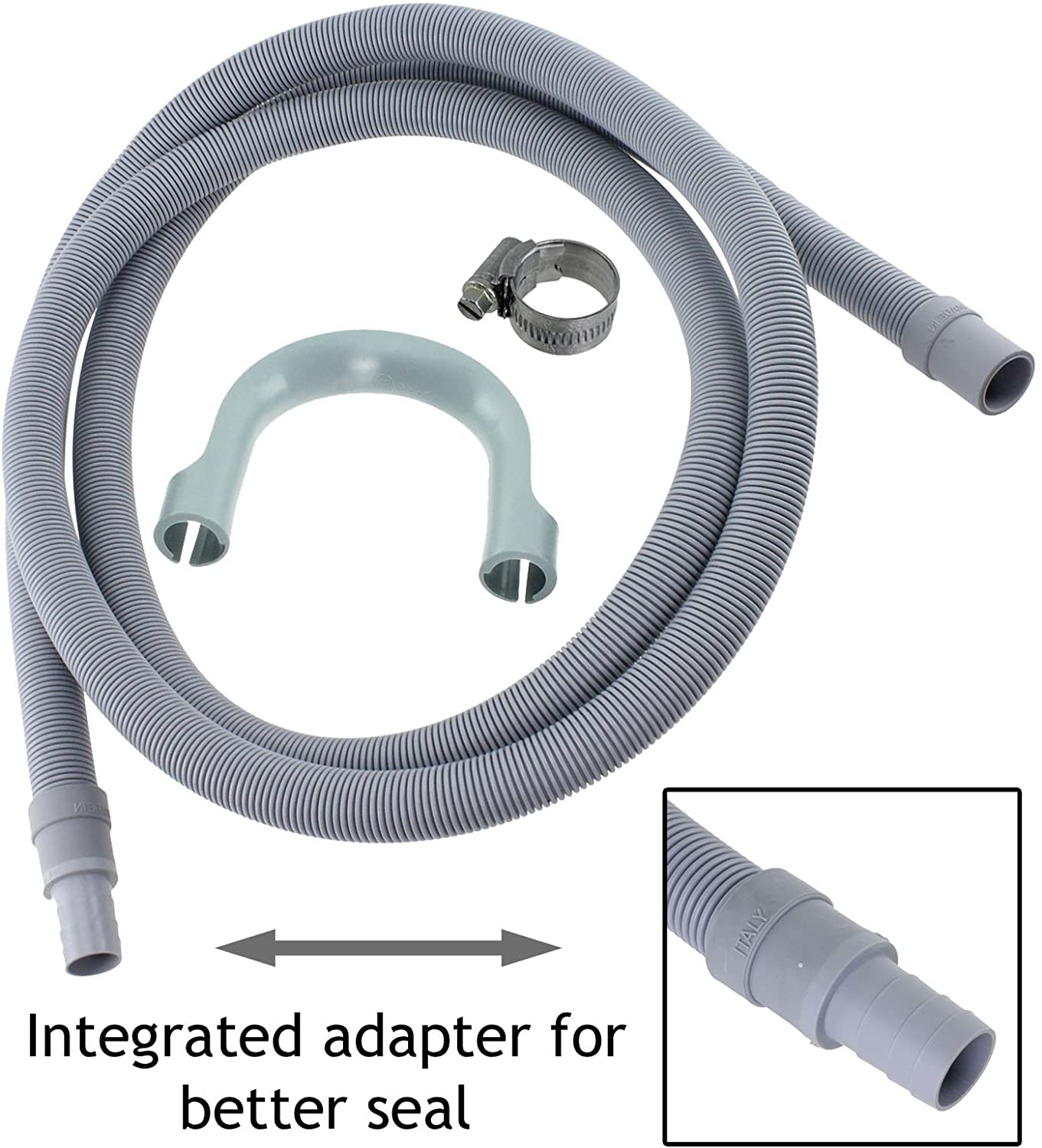 Fill Hose + Drain Hose Extension Set for AEG ELECTROLUX ZANUSSI Washing Machine & Dishwasher 2.5m + 5m
