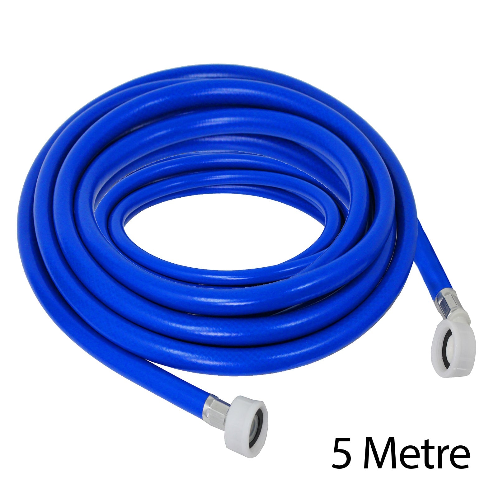 Fill Hose + Drain Hose Extension Set for LOGIK CURRYS ESSENTIALS MATSUI Washing Machine & Dishwasher 5m + 5m (+ PTFE Tape)