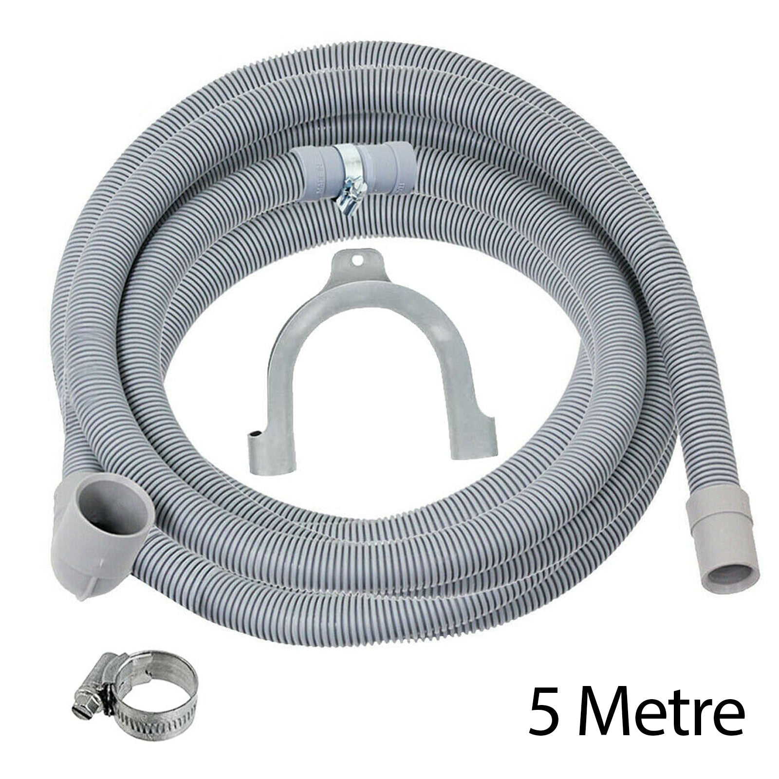 Fill Hose + Drain Hose Extension Set for HOTPOINT ARISTON INDESIT Washing Machine & Dishwasher 5m + 5m (+ PTFE Tape)