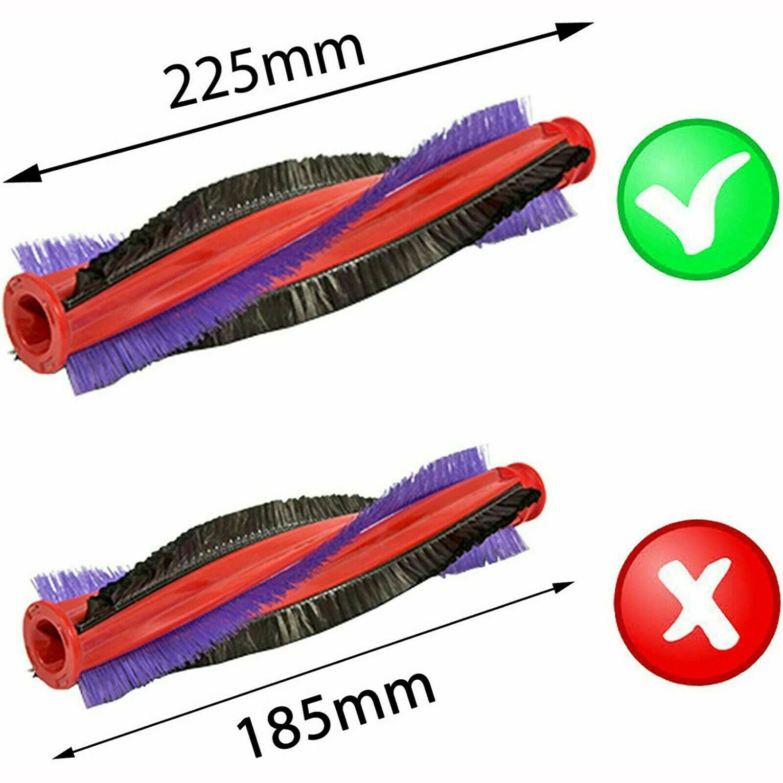 Brushroll for DYSON DC59 V6 SV03 SV07 Animal Fluffy Brush Roller Bar 225mm