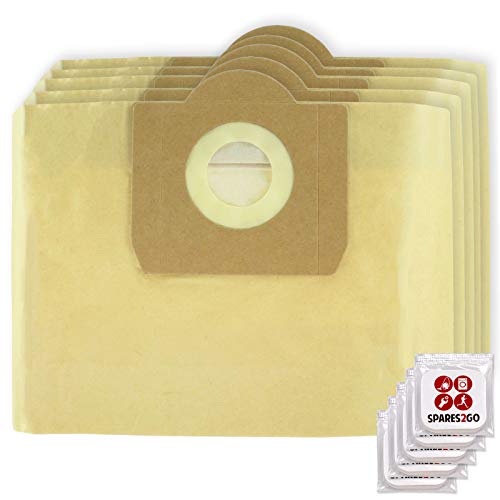 Vacuum Cleaner Dust Bags for Karcher WD3 WD3P MV3 Wet & Dry (Pack of 5 + Freshener Tabs)