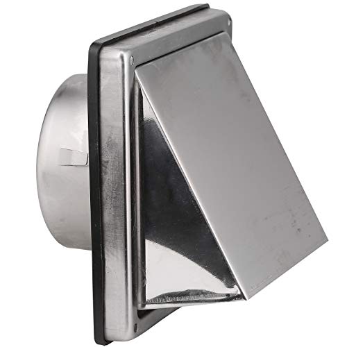 Stainless Steel Square Hood/Cowl Vent 100mm.