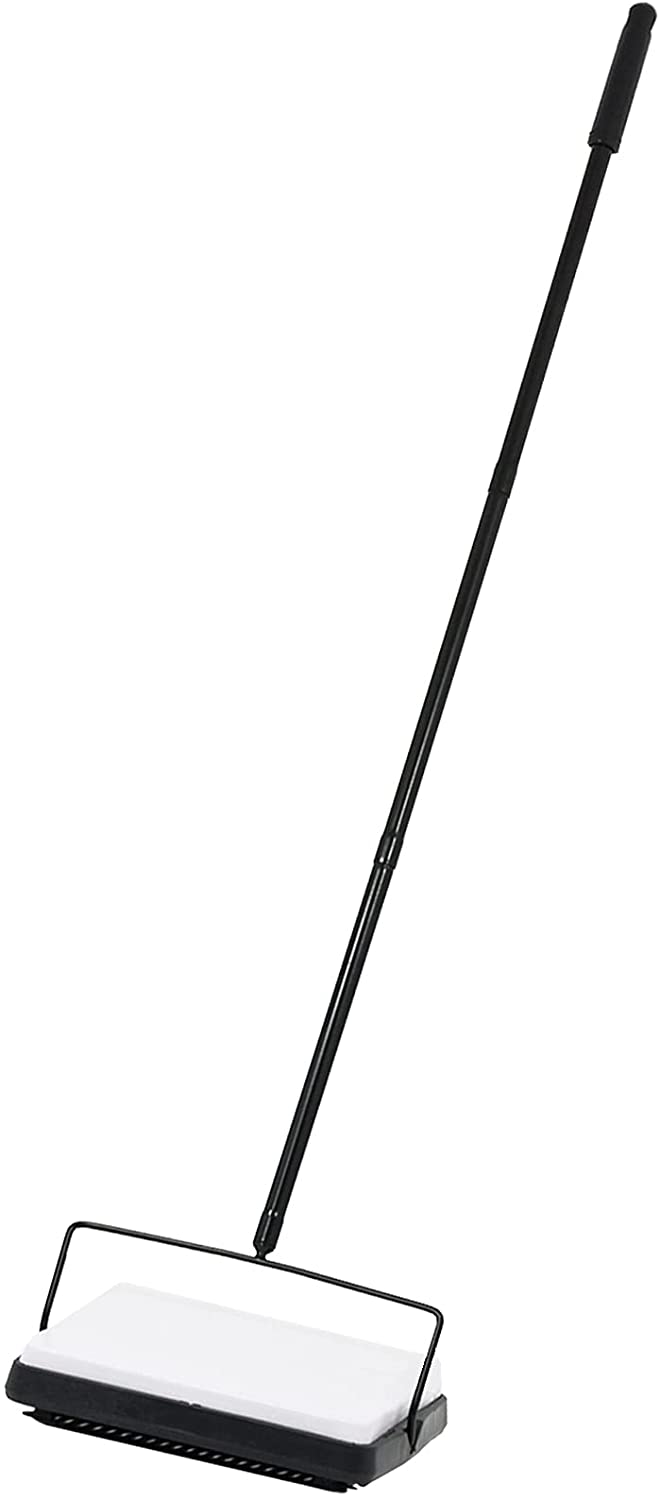 Manual Floor Sweeper Broom Carpet Hard Floors Lightweight Cleaning Brush Sweeping