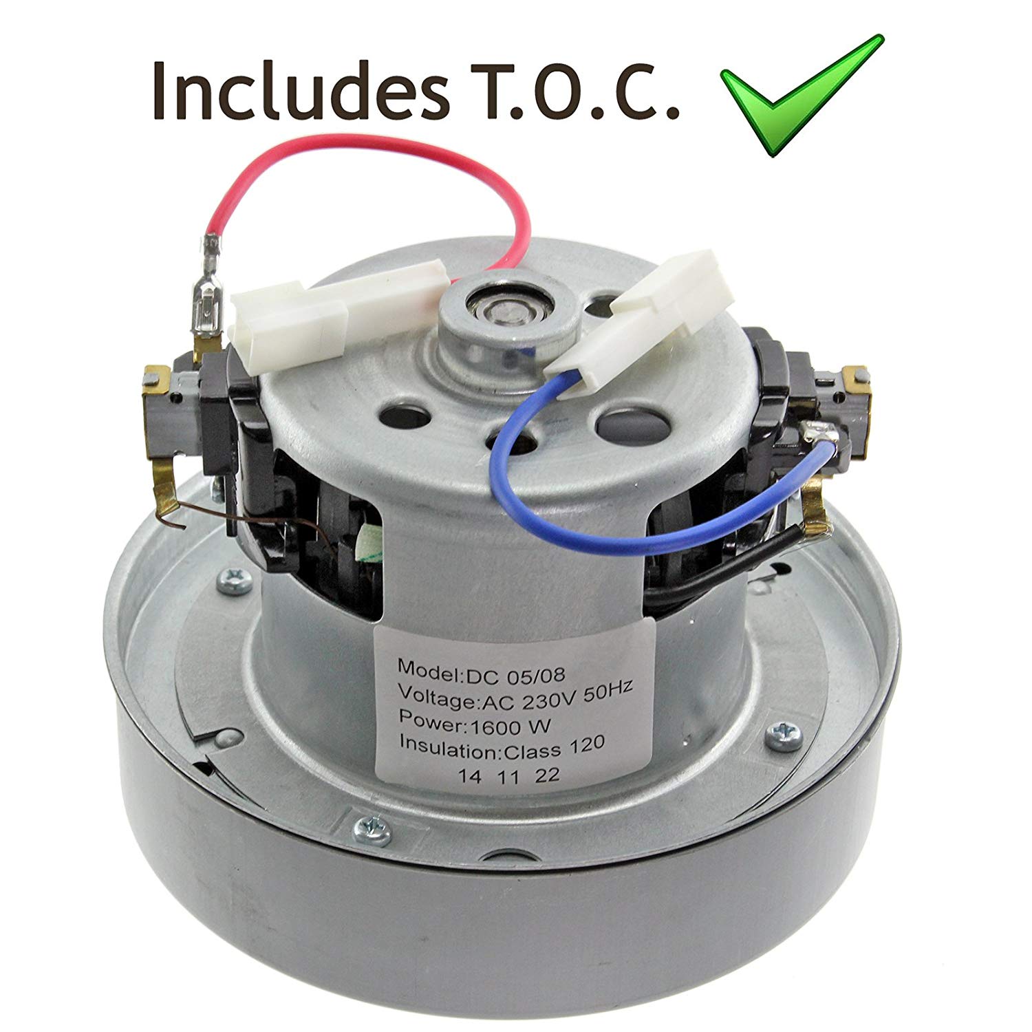 Complete Motor Unit for DYSON DC05 DC08 DC11 DC19 DC20 DC21 DC29 Vacuum Cleaner (YV2 1600 YDK Type 240V + TOC)