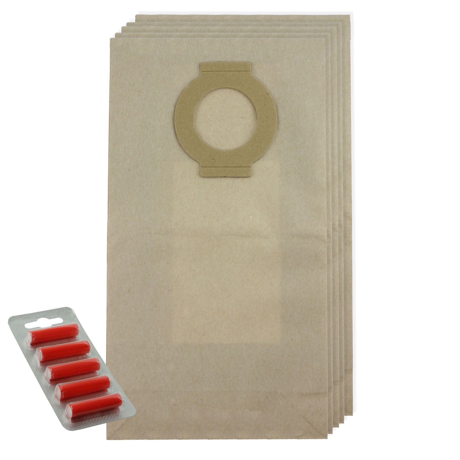 Vacuum Cleaner Dust Bags (Pack of 5 + 5 Fresheners) compatible with Hoover vacuum cleaner