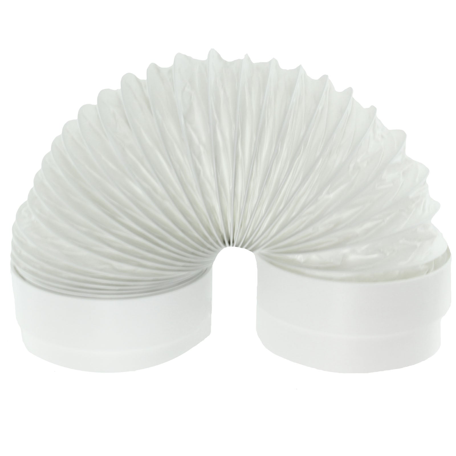 Universal Cooker Hood External Kitchen Fan Wall Vent Cover Kit (White, 4" / 102mm)