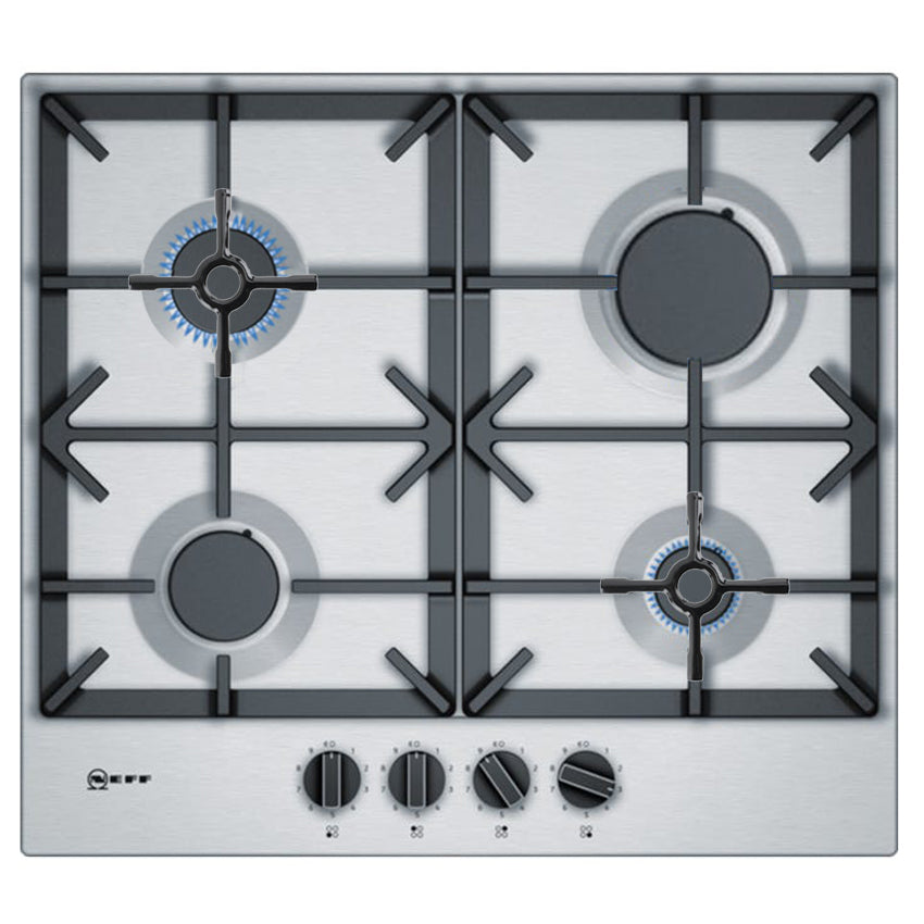 Universal Gas Hob Ceramic Pan Support Moka Trivet Coffee Pot Stand (Pack of 3, Small 130mm)