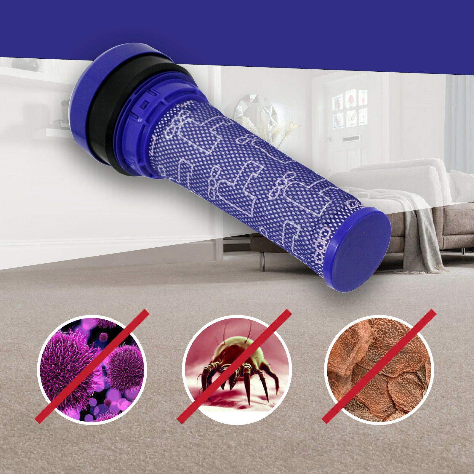 Filter for DYSON DC28 DC37 DC39 DC39i DC53 Vacuum Pre Motor Stick