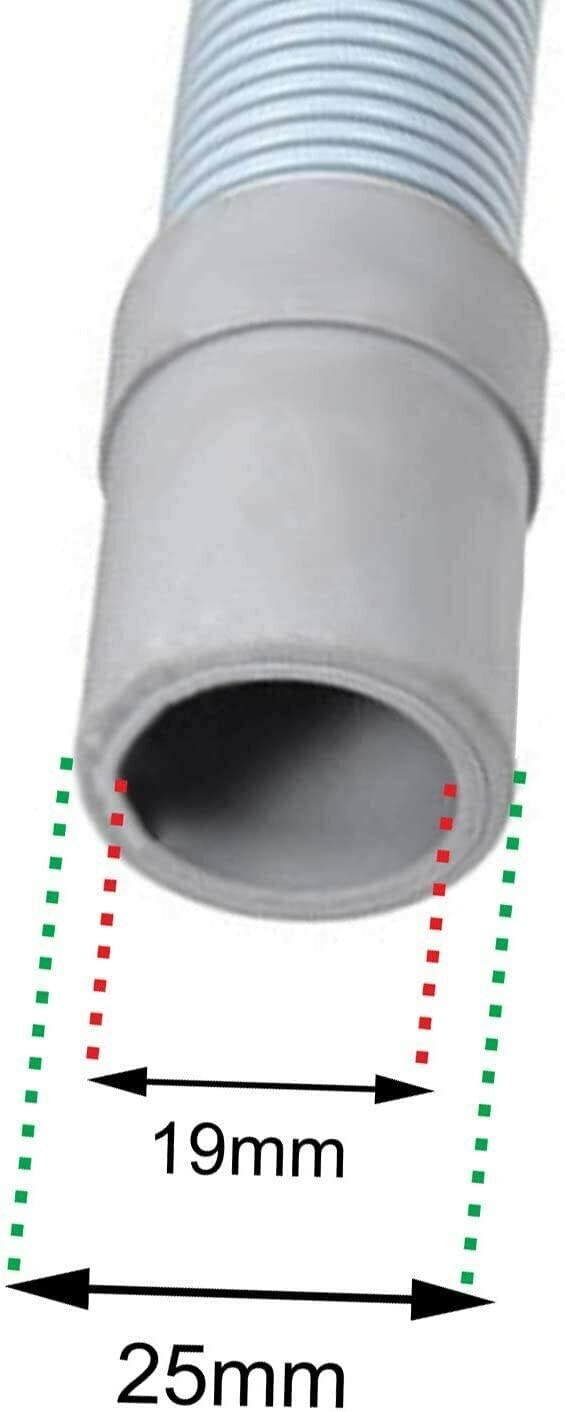 Universal Dishwasher Washing Machine Water Inlet Fill Hose + Outlet Drain Hose Pipe (2.5m)