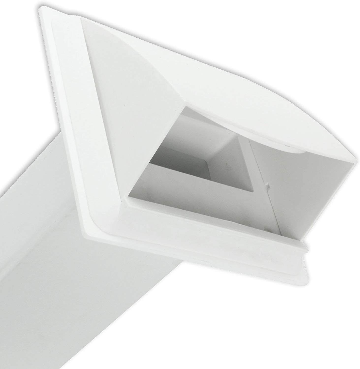 UNIVERSAL Exterior Wall Venting Kit & Extension Hose for Vented Cooker Hood Air Conditioning Tumble Dryer (5" x 3m, White)