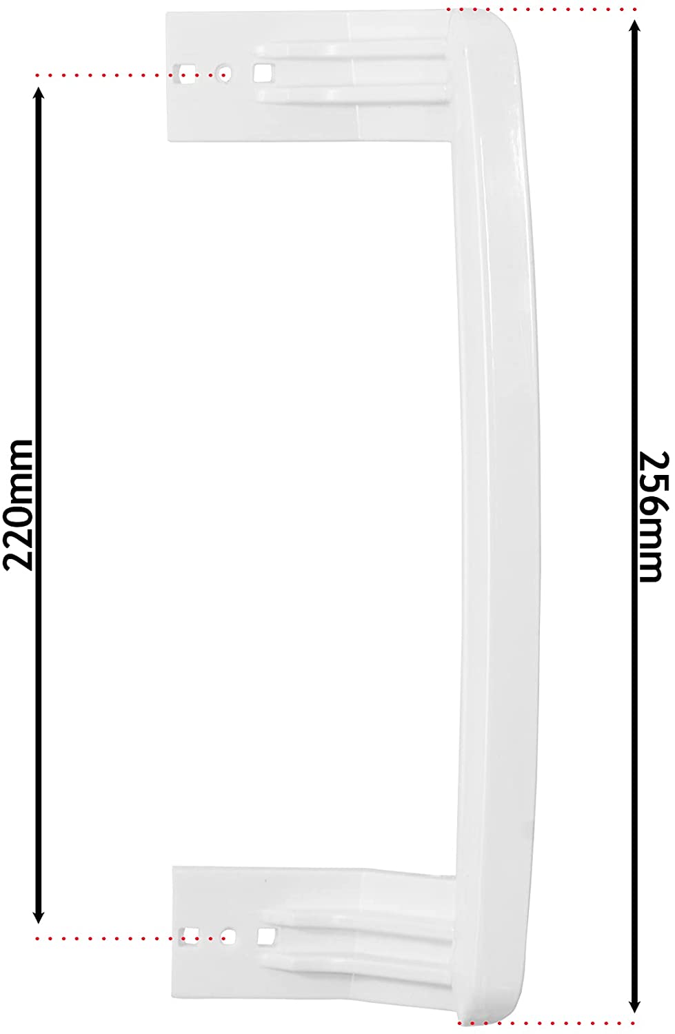 Fridge Door Handle for BEKO Refrigerator Freezer Grab Bar White x 2