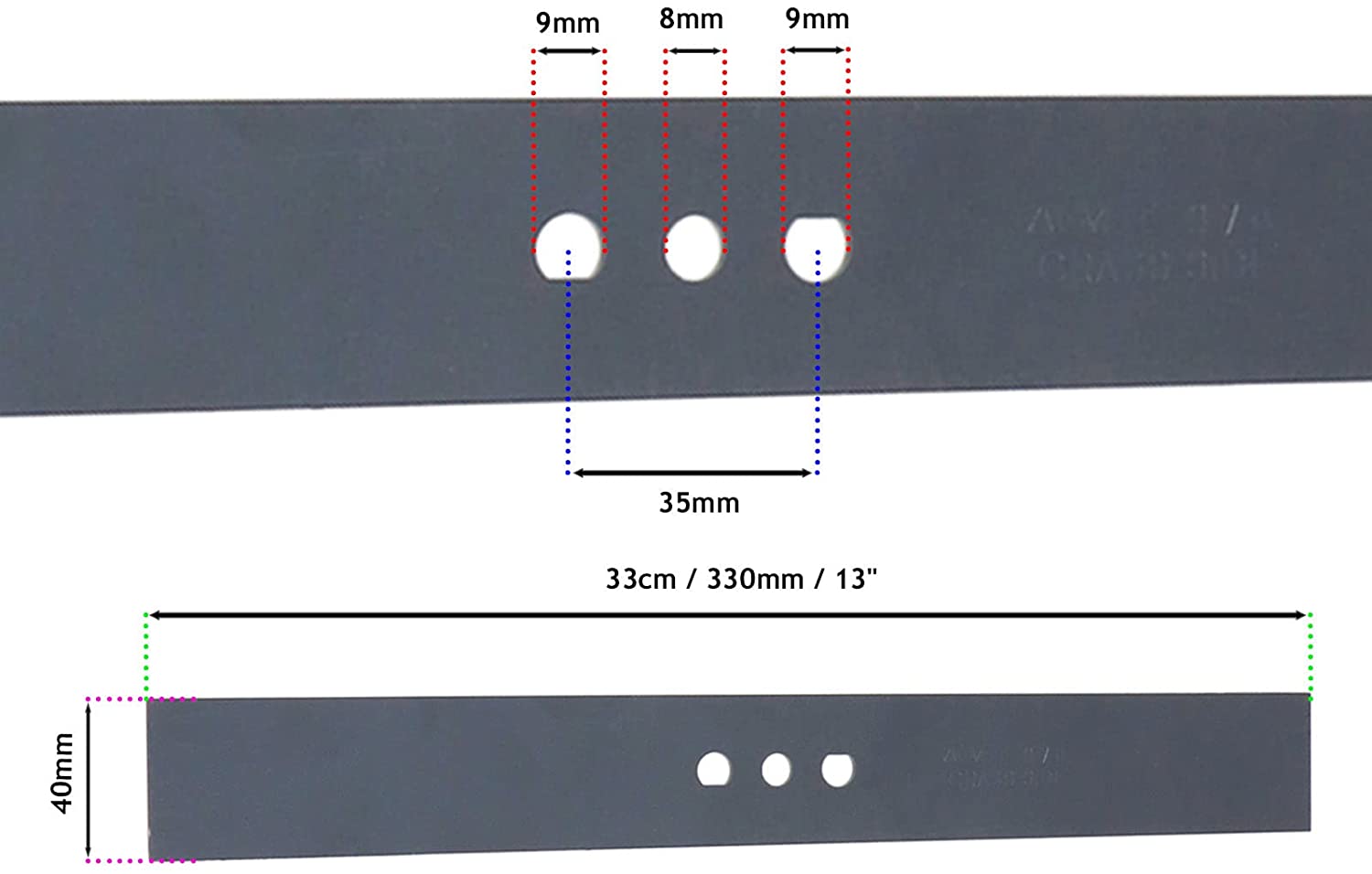 Blade for FLYMO Glider Compact 330AX 330VC 330VCX Lawnmower Mower 33cm FLY070