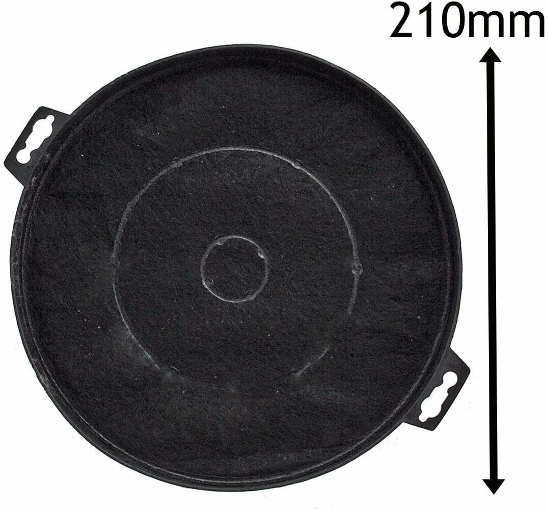 Carbon Filter for BAUMATIC S1 Cooker Hood Extractor Charcoal Round Filters x 2
